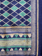 Jompers Women Royal-Blue Solid Kurta with Palazzos & Art-Silk Printed Dupatta | Grocsy