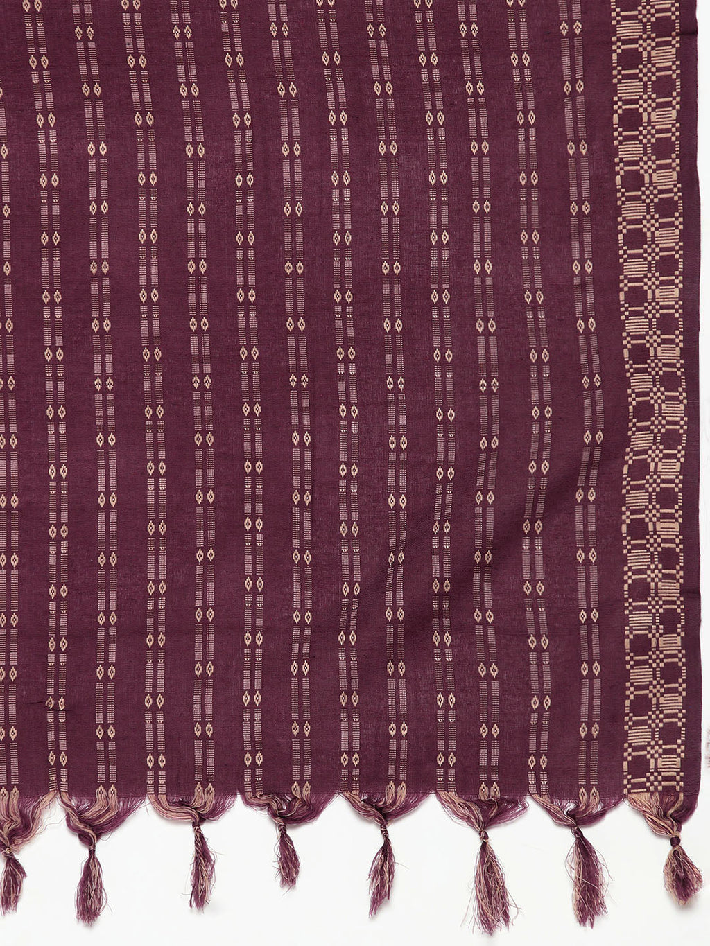 Jompers Women's Woven design kurta, palazzo and dupatta set - Purple | Grocsy