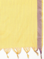 Jompers Women's Woven design kurta, palazzo and dupatta set - Yellow | Grocsy