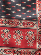 Jompers Women Red Solid Kurta with Palazzos & Red-Black Printed Dupatta | Grocsy