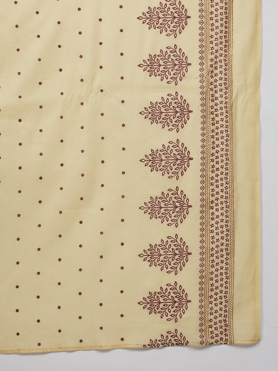Jompers Women Maroon & Golden Printed Kurta with Palazzos & Dupatta | Grocsy