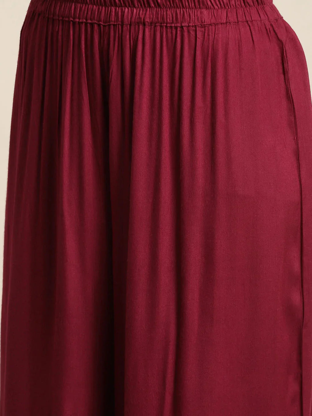 Jompers Women's Maroon Embroidered Kurta with Sharara | Grocsy