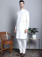 Jompers Men's Digital Print and Zari Work Nehru Jacket With Kurta Pyjama Set - Blue | Grocsy