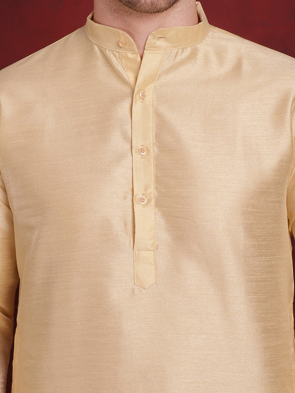 Jompers Men's White Woven Design Nehru Jacket With Kurta Pyjama Set | Grocsy