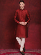Jompers Men's Black Floral Printed Nehru Jacket With Kurta Pyjama Set | Grocsy