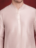Jompers Men's Green Woven Design Nehru Jacket With Kurta Pyjama Set | Grocsy