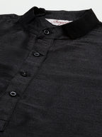 Jompers Men's Printed Nehru Jacket and Kurta Pyjama Set - Golden | Grocsy