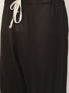 Jompers Men's Kurta Pyjama With Black Solid Nehru Jacket | Grocsy