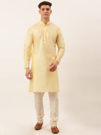 Jompers Men's Woven Design Nehru Jacket and Kurta Pyjama Set - Maroon | Grocsy