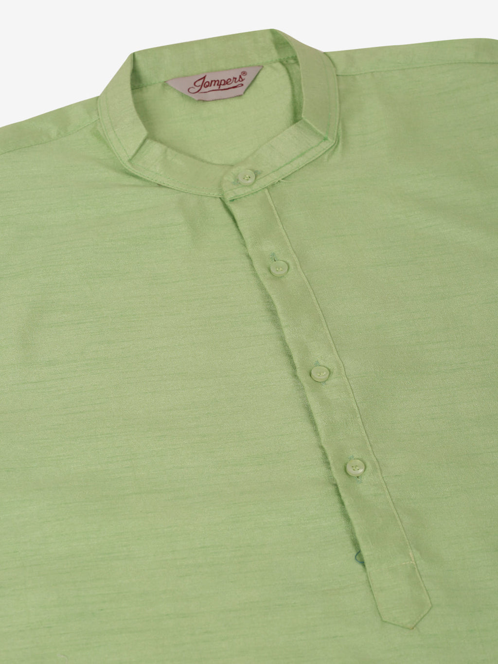 Jompers Men's Woven Design Nehru Jacket and Kurta Pyjama Set - Pista | Grocsy