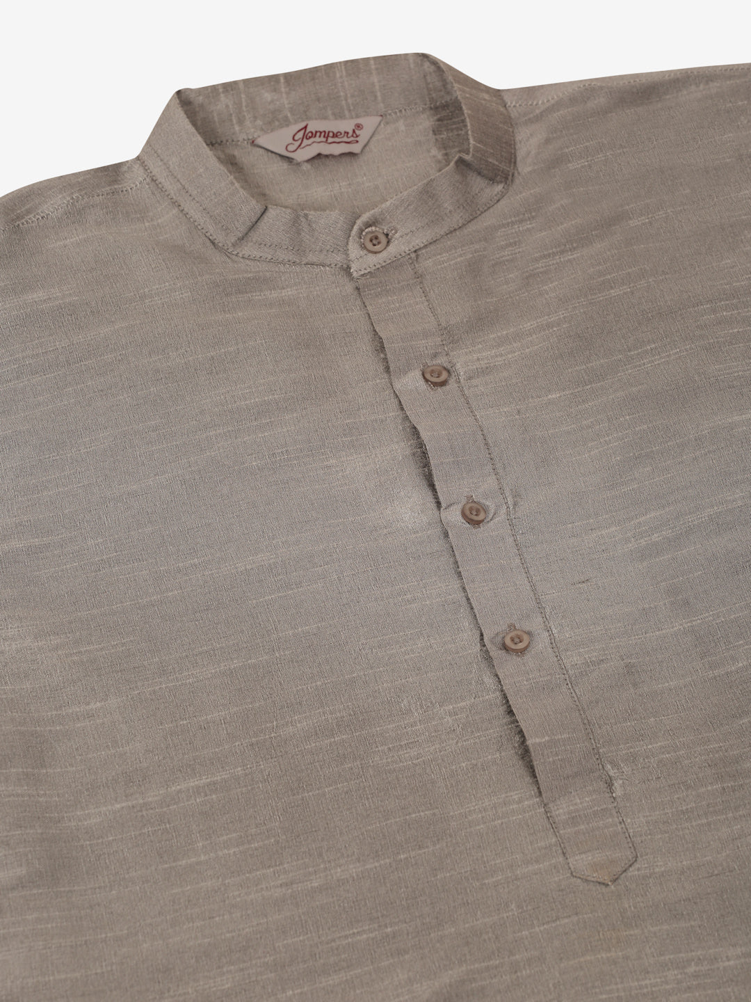 Jompers Men's Woven Design Nehru Jacket and Kurta Pyjama Set - Beige | Grocsy