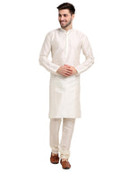Jompers Men's Embroidered Nehru Jacket & Kurta Pyjama ( Mustard ) | Grocsy