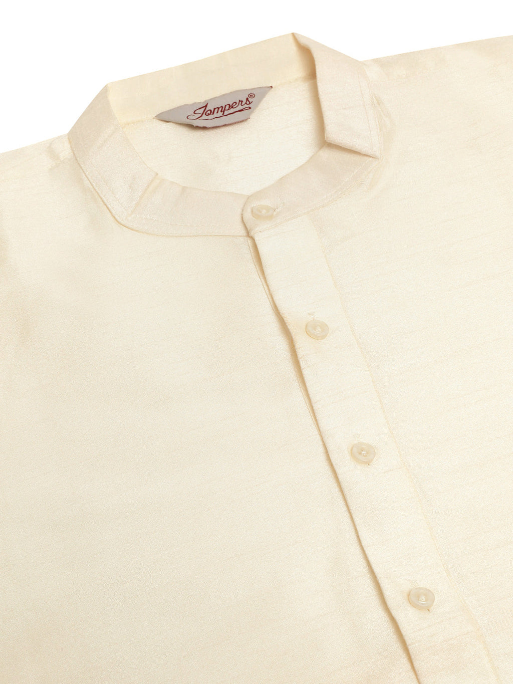 Jompers Men's Solid Kurta Pyjama With Nehru Jacket - Brown | Grocsy