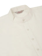 Jompers Men's White Cotton Blend Kurta with Pyjamas & Orange Embroidered Nehru Jacket | Grocsy