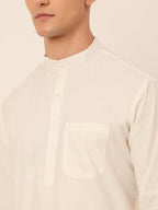Jompers Men's Solid Kurta Pyjama With Nehru Jacket - Black | Grocsy