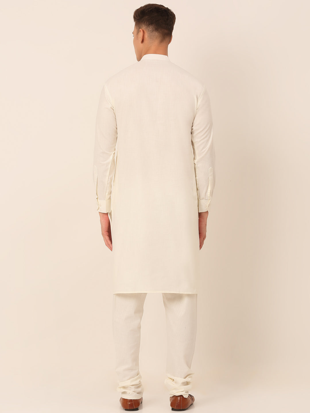 Jompers Men's Solid Kurta Pyjama With Nehru Jacket - Maroon | Grocsy