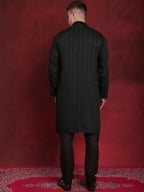 Jompers Men's Sequins Embroidered Kurta Pyjama Set - B-Olive | Grocsy