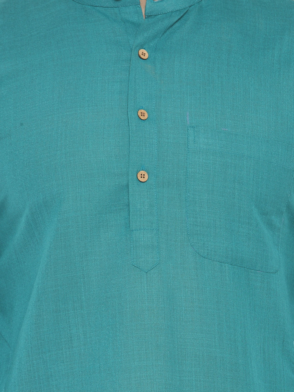 Jompers Men's Green & White Solid Kurta with Churidar | Grocsy
