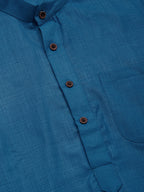 Jompers Men's peacock Cotton Solid Kurta Only | Grocsy