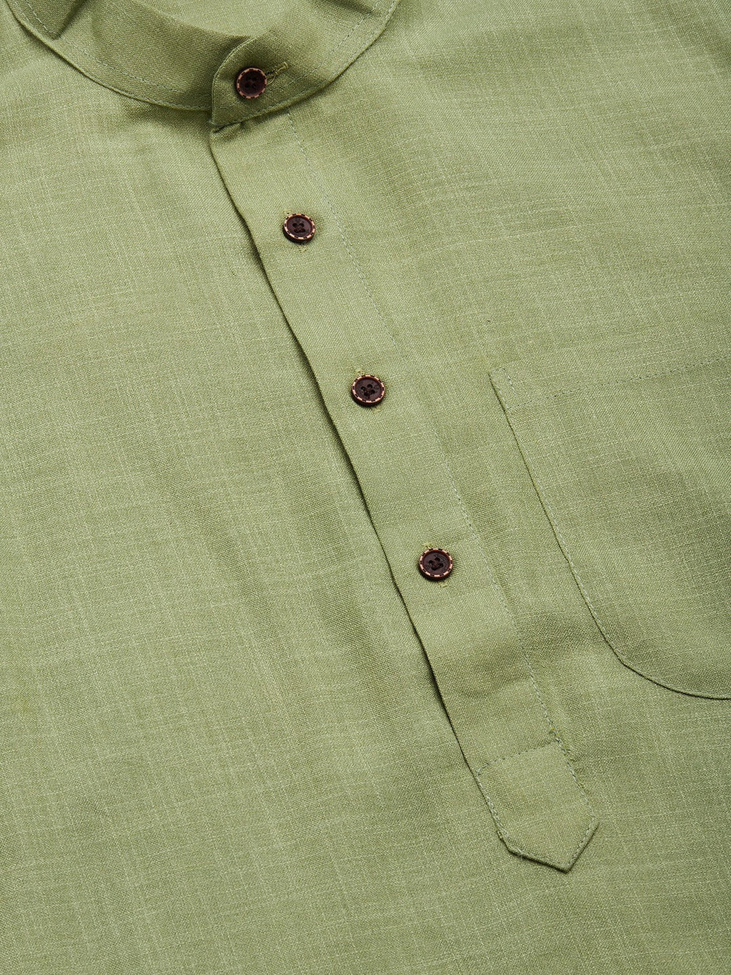 Jompers Men's Pista Cotton Solid Kurta Only | Grocsy