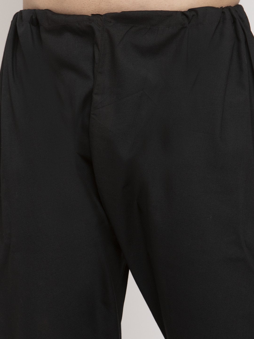 Jompers Men Black Chikan Kurta Only | Grocsy