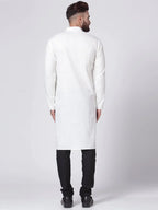 Jompers Men's White Solid Kurta Only | Grocsy