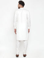 Jompers Men White Solid Kurta Only | Grocsy