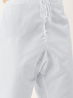 Jompers Men's Beautiful Blue Cotton Solid Kurta Pyjama | Grocsy
