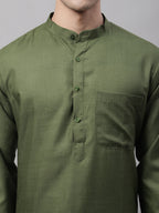 Jompers Men's Cotton Solid Kurta Payjama Sets | Grocsy