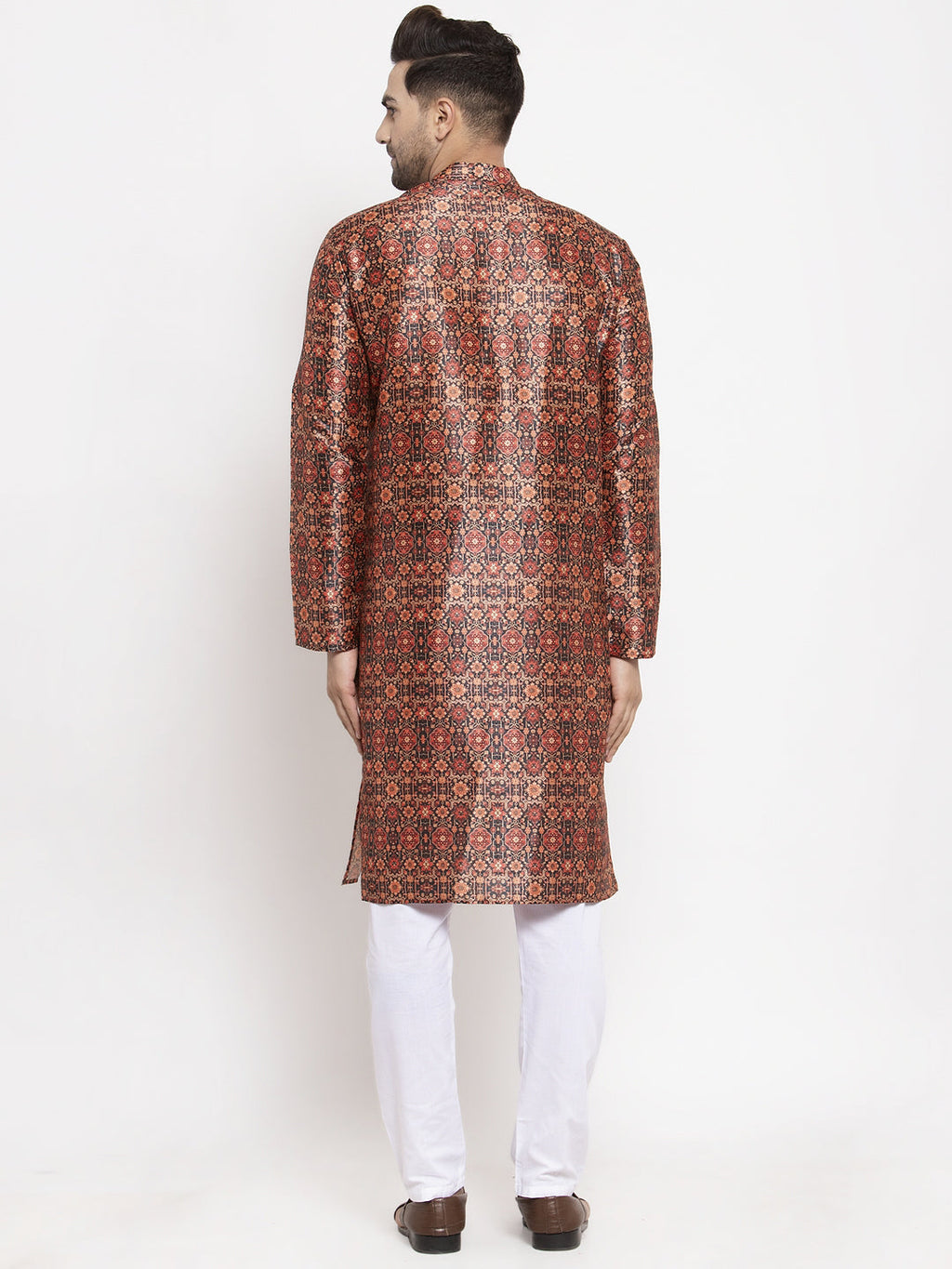 Jompers Men's Multi-Black Printed Kurta Payjama Sets | Grocsy
