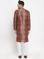 Jompers Men's Multi-Black Printed Kurta Only | Grocsy
