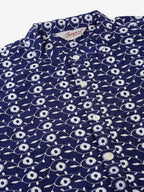 Jompers Men's Emroidered Kurta Payjama Sets - Navy Blue | Grocsy