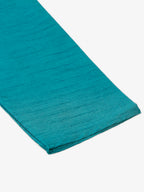 Jompers Men's Solid Dupion Silk Kurta Payjama Set - Teal | Grocsy