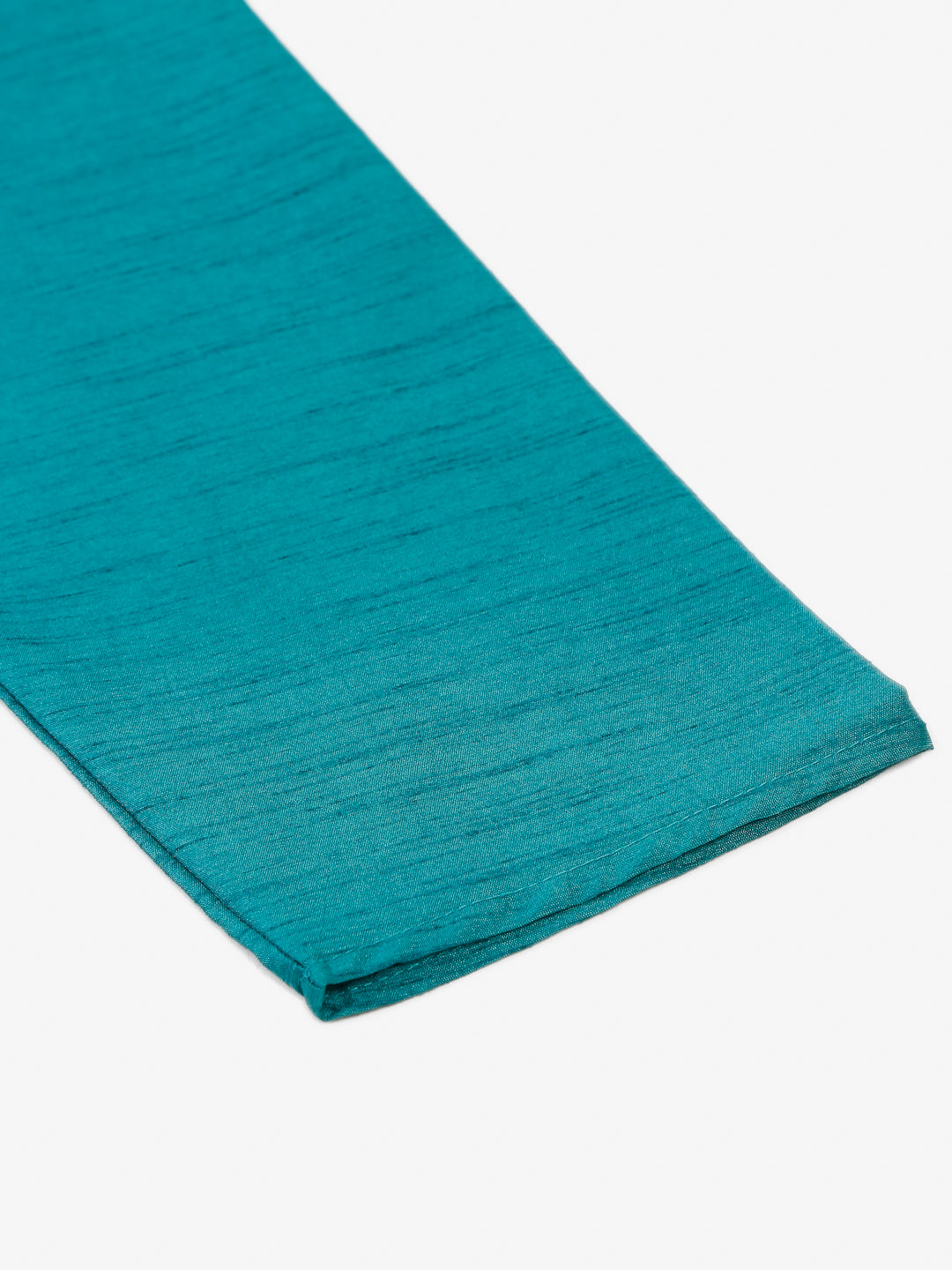 Jompers Men's Solid Dupion Silk Kurta Payjama Set - Teal | Grocsy