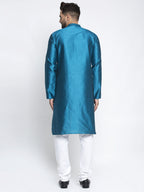 Jompers Men's Peacock Woven Kurta Only | Grocsy