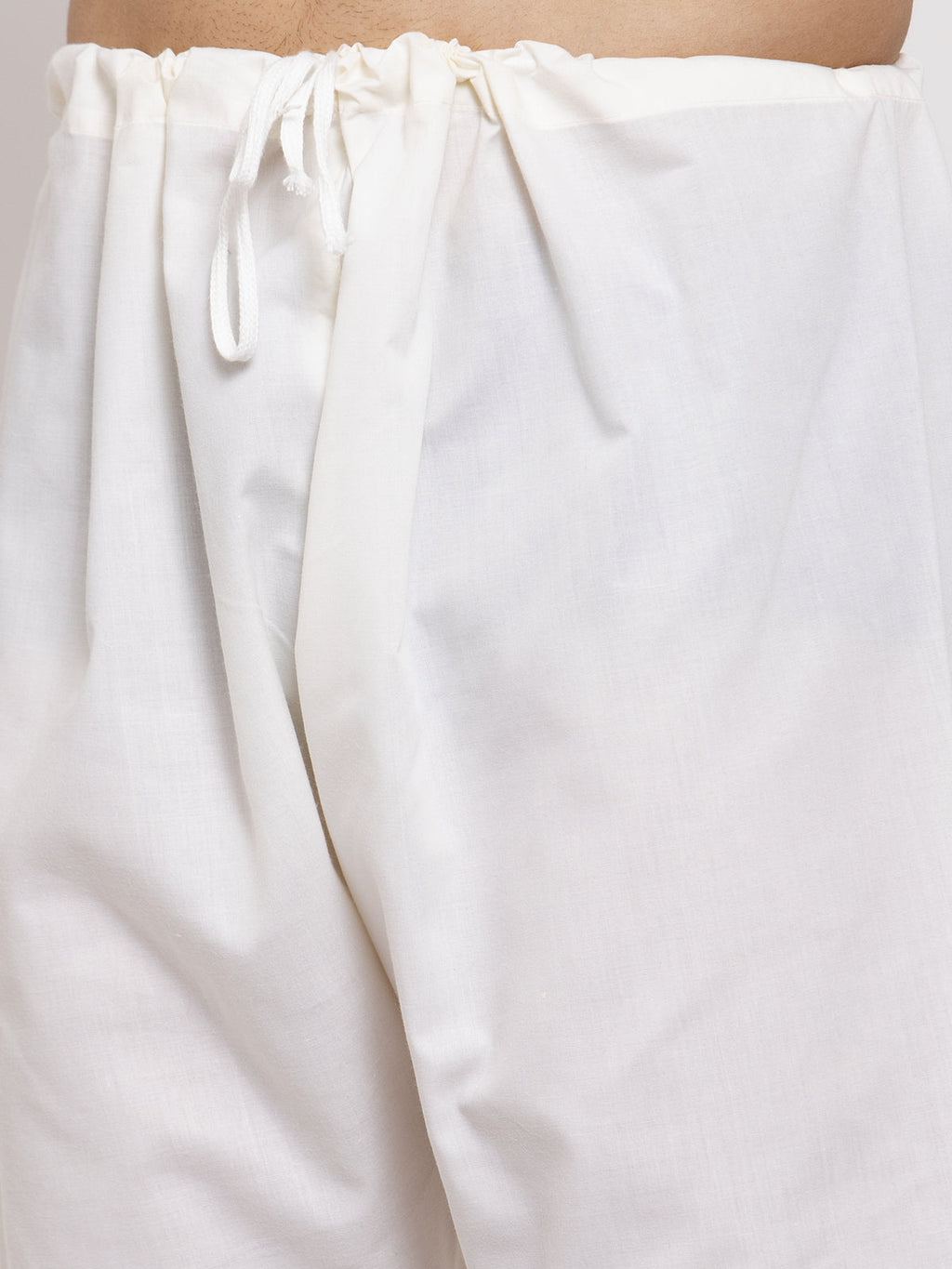 Jompers Men Cream Embroidered Kurta with Pyjamas | Grocsy