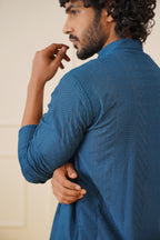 Jompers Men's Embroiderd Kurta Pajama - Teal | Grocsy
