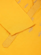 Jompers Men's Cotton Embroidered Kurta Pajama Sets - Mustard | Grocsy