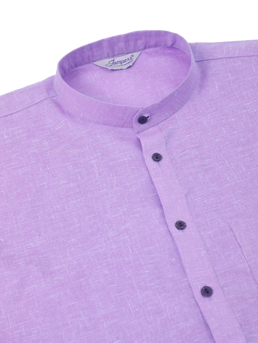 Jompers Men's Cotton Solid Kurta Pajama Set - Purple | Grocsy