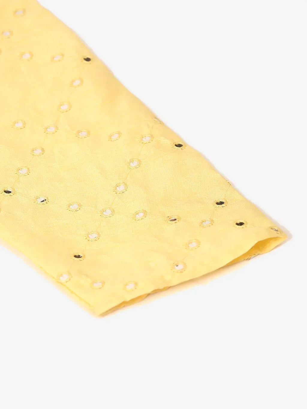 Jompers Men's Lemon Mirror Work Kurta Pyjama | Grocsy
