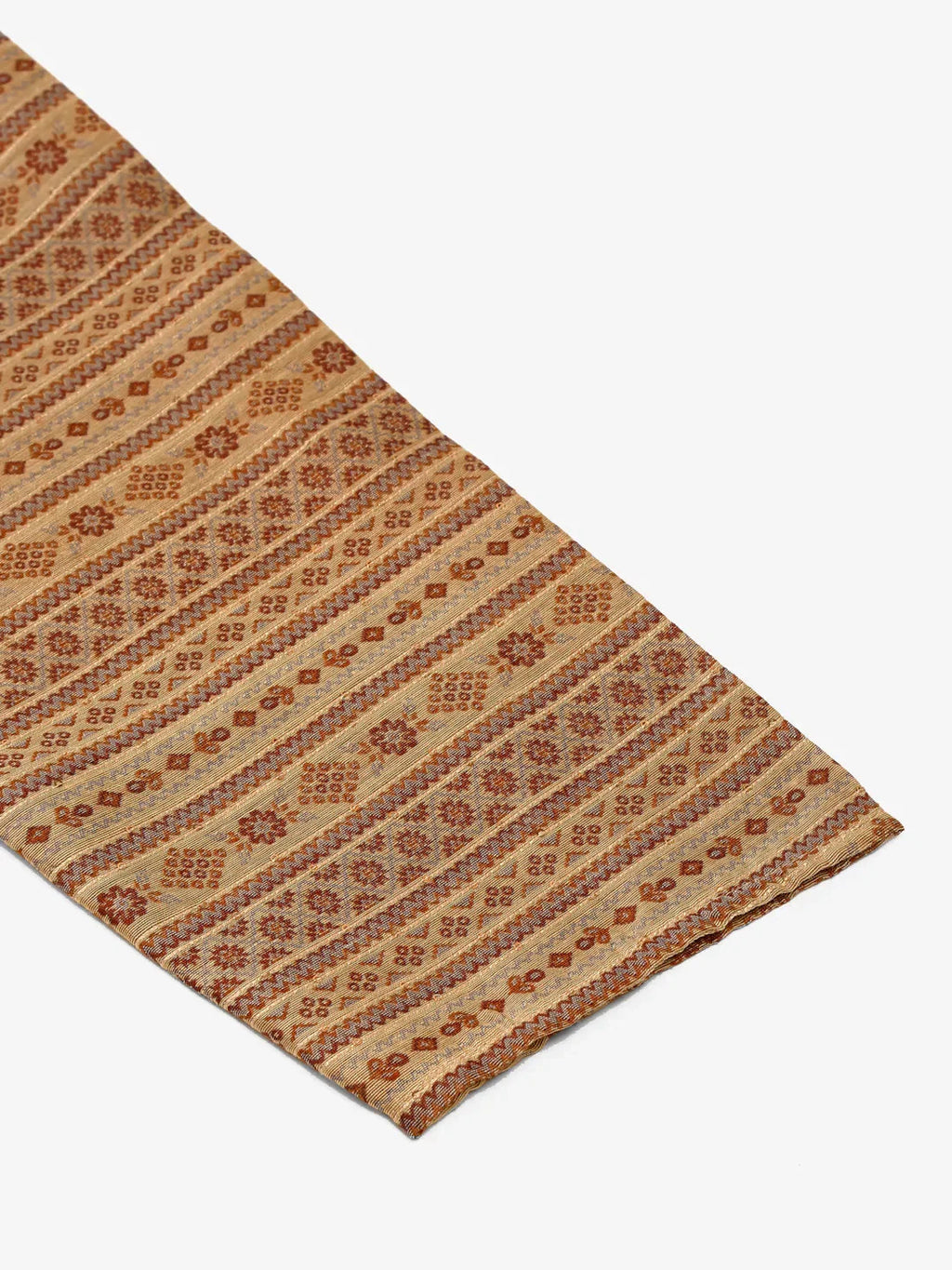Jompers Men's Printed Sequinned Kurta Only - Brown | Grocsy