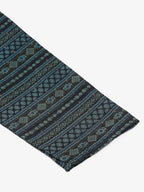 Jompers Men's Printed Sequinned Kurta Only - Teal | Grocsy