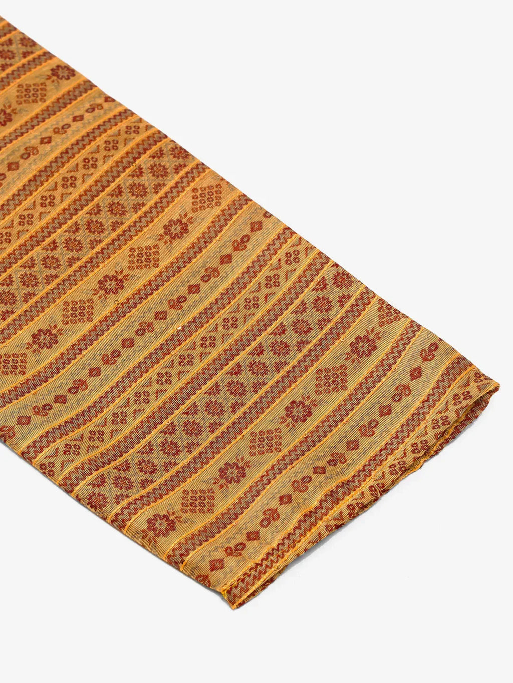 Jompers Men's Printed Sequinned Kurta with Churidar - Yellow | Grocsy