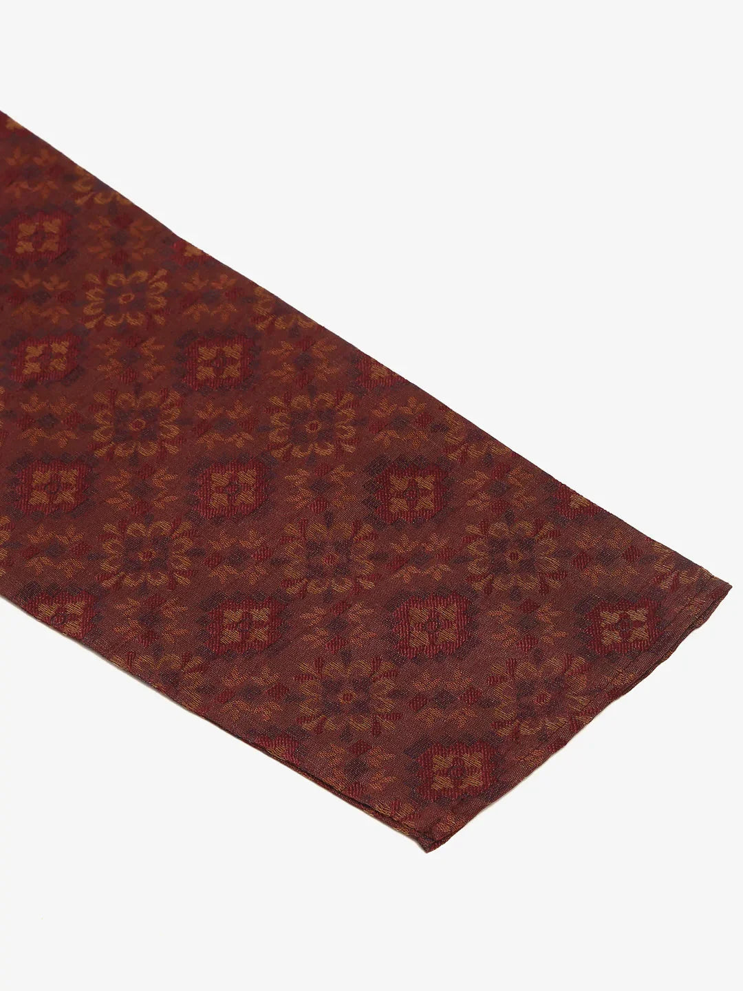 Jompers Men's Maroon Floral Printed Kurta Only | Grocsy