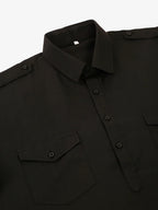 Jompers Men's Black Cotton Solid Pathani Kurta with Salwar | Grocsy