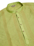 Jompers Men's Pista Green Embroiderd Kurta Pajama | Grocsy