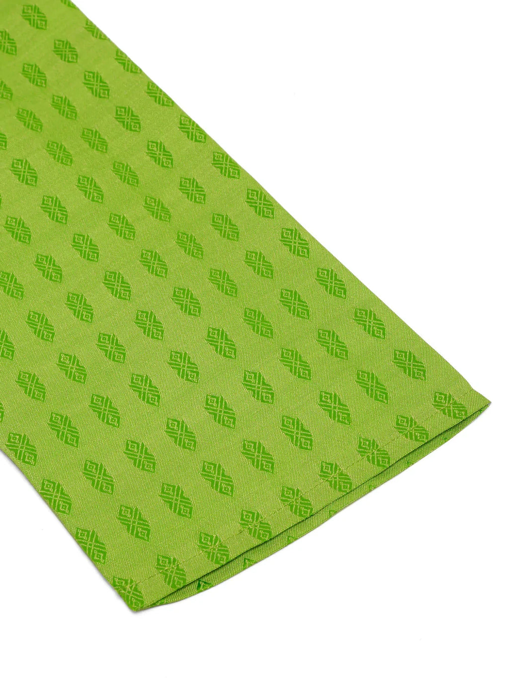 Jompers Men's Green Woven Design Kurta Pajama | Grocsy