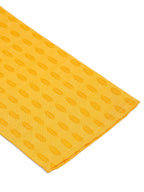 Jompers Men's Mustard Woven Design Kurta Pajama | Grocsy