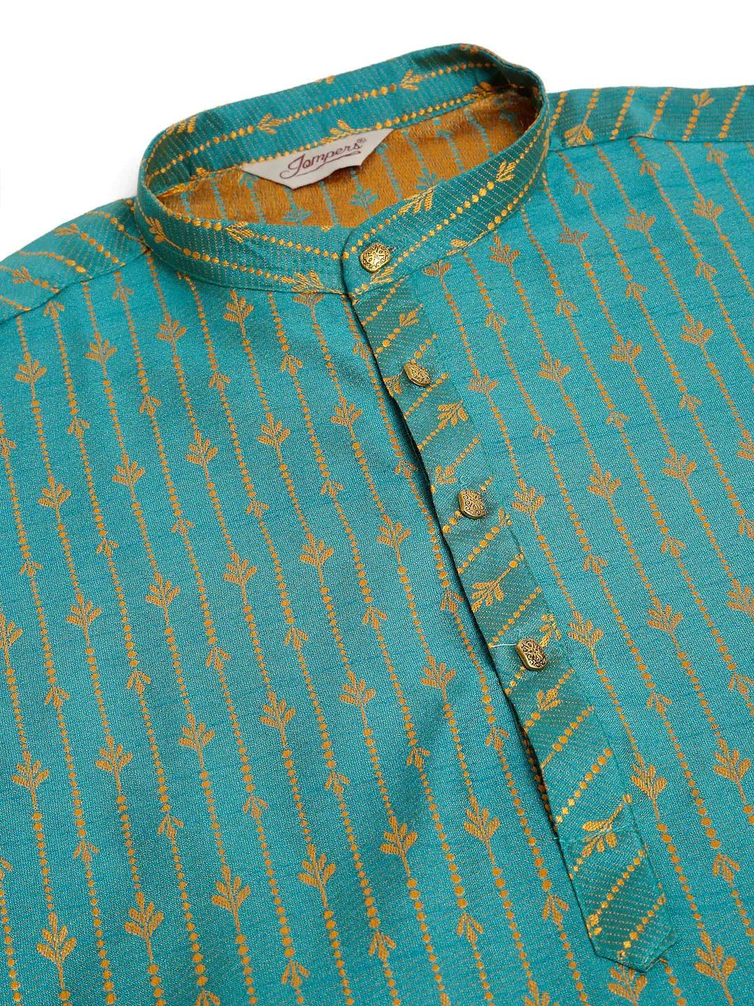 Jompers Men's Blue Embroidered Kurta Payjama Sets | Grocsy