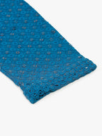 Jompers Men's Blue Chikankari Embroidered and Sequence Kurta with Churidar | Grocsy